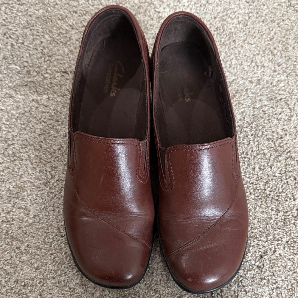 Clarks Black Sole Loafers